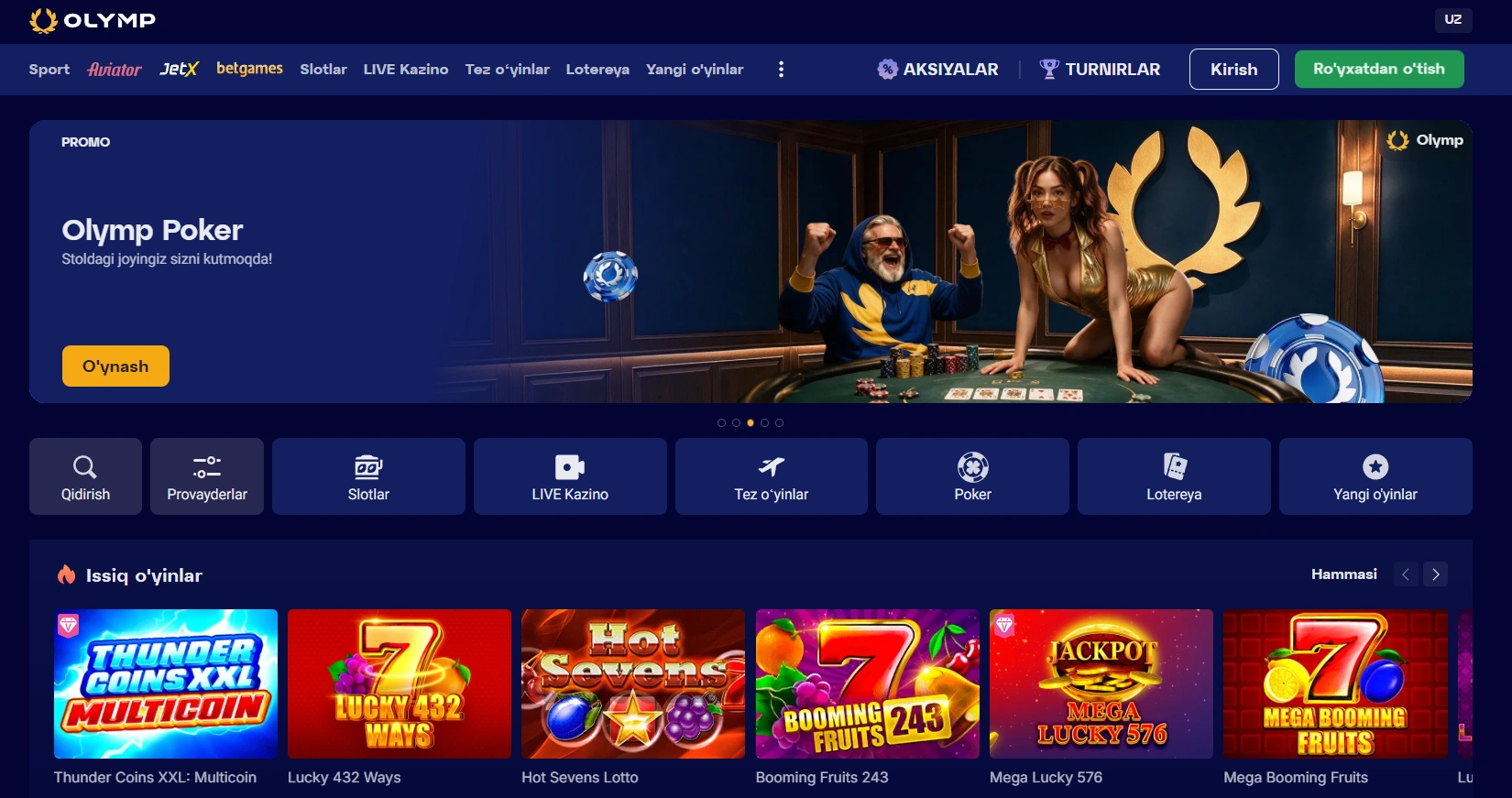 Xavfsizlik, litsenziya va Oʻzbekistondagi tartibga solish — Olymp Casino
